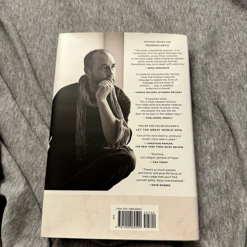 Transatlantic by Colum McCann Hardcover Book new york times best Aviator books